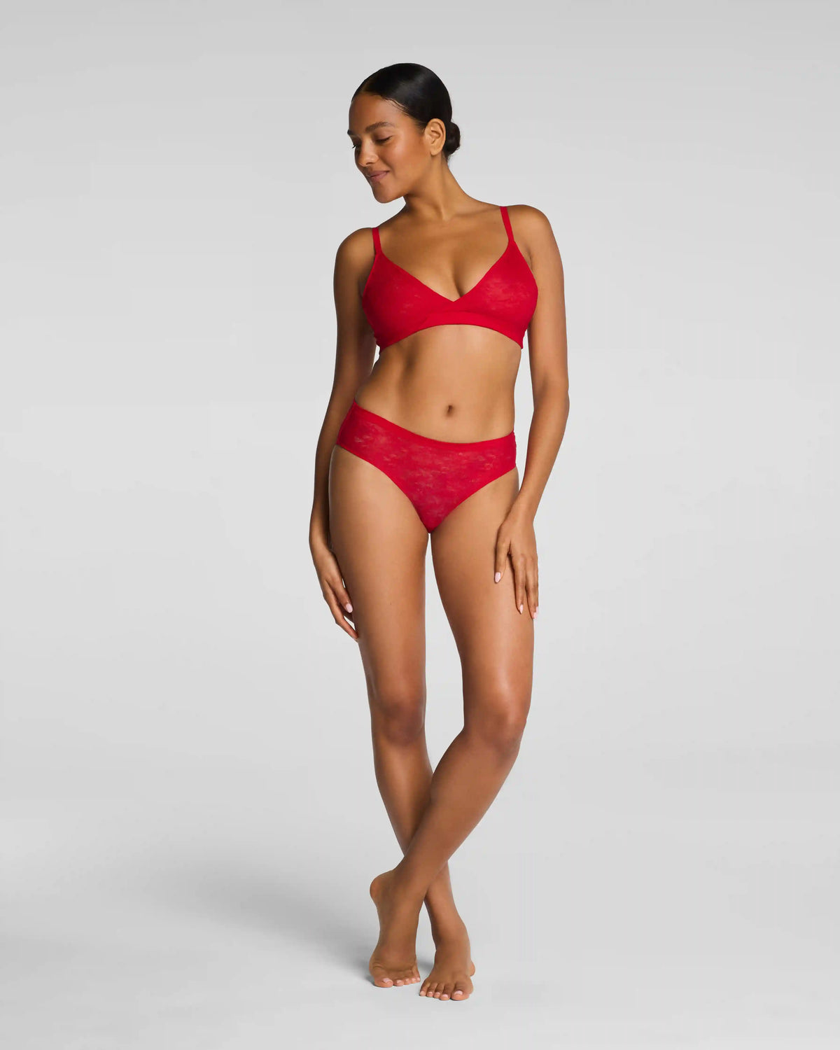 SPANXsupersmooth® Day to Date Night Lace Bikini | SPANX® Red