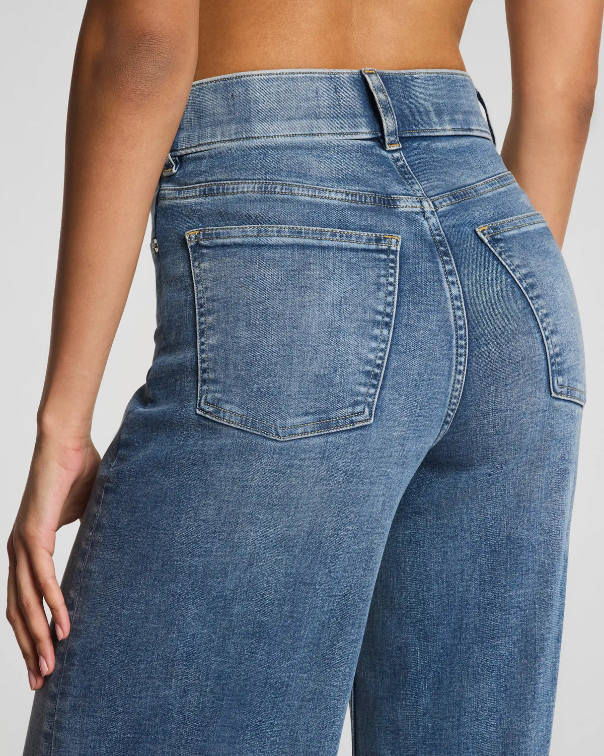 SPANXshape® EveryWear Pull-On Wide Leg Jeans | Antique Indigo
