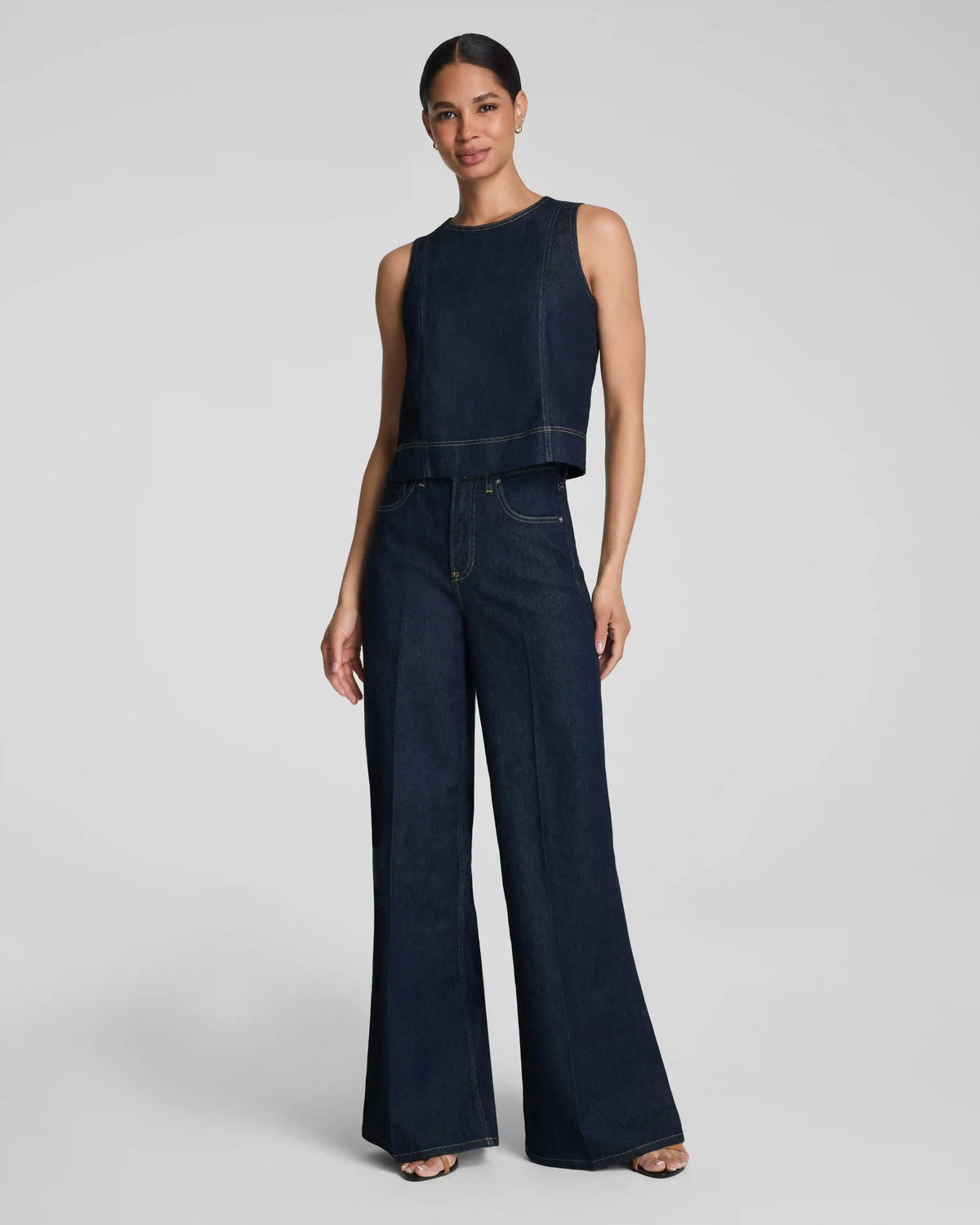 SPANX® Lightweight Denim Shell Tank | Deep Sea