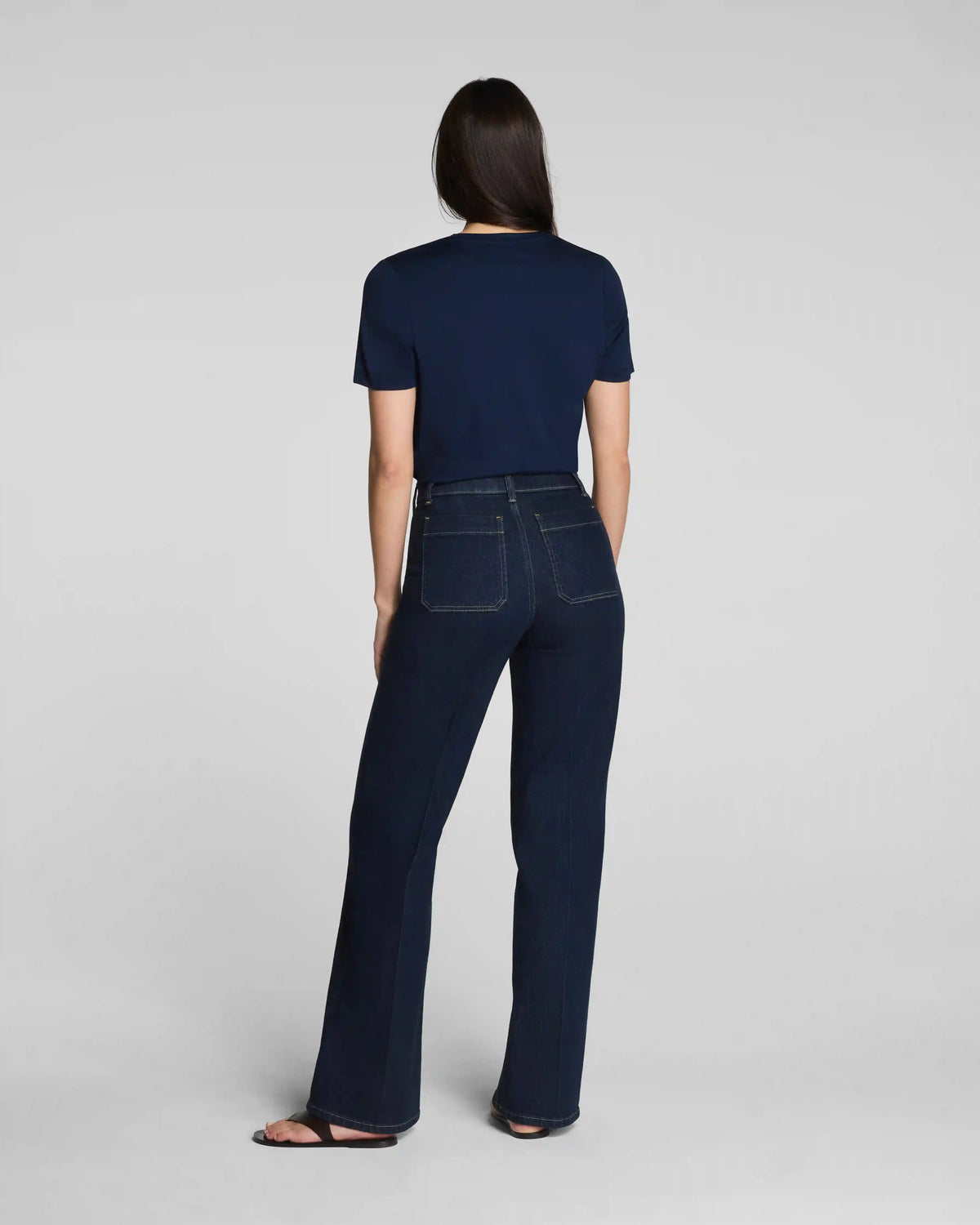 SPANX® Lightweight Cotton Crewneck Tee | Timeless Navy
