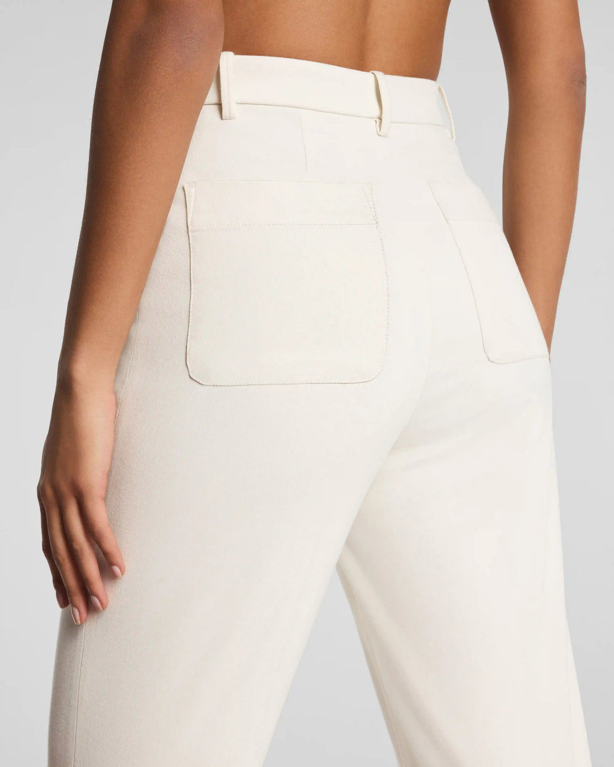 SPANXsupersmooth® Stretch Twill Easy Flare Pant | Ivory