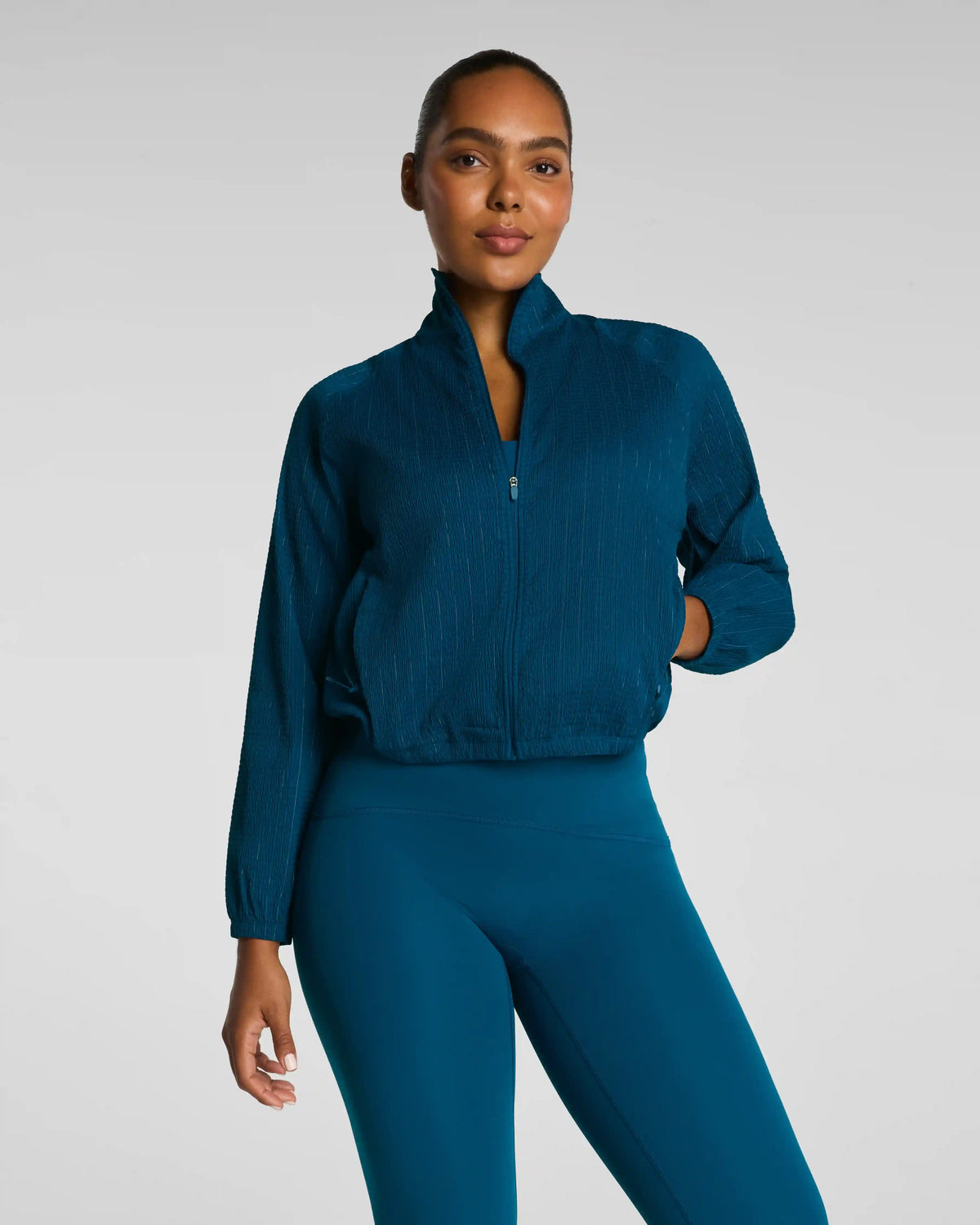 SPANX® BoostUp Glow Weave Full Zip Jacket