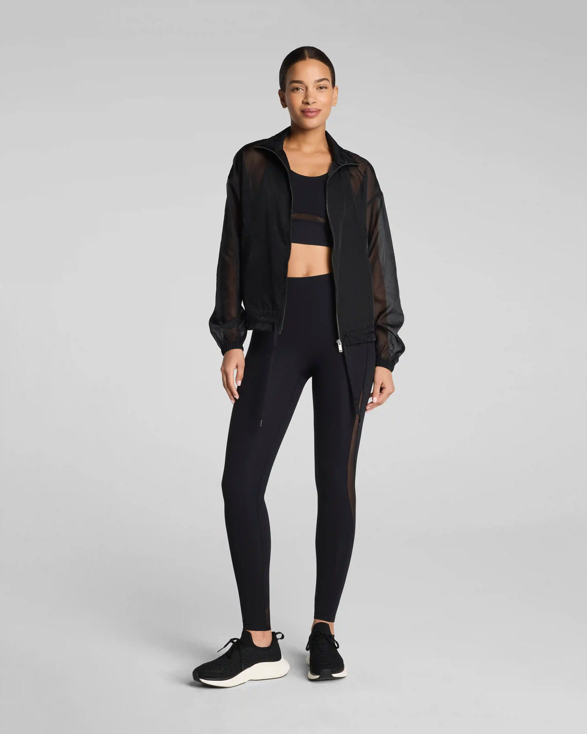 SPANX® BodyLine Sheerious Full Zip Jacket | Very Black