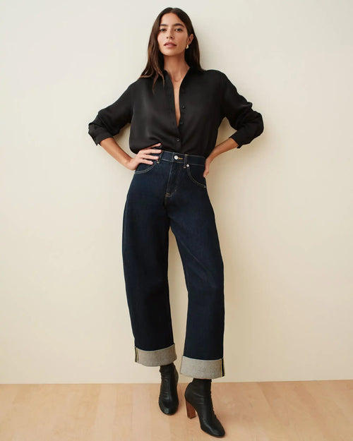 SPANXshape® Authentic 360 Cuffed Horseshoe Jeans | Marina