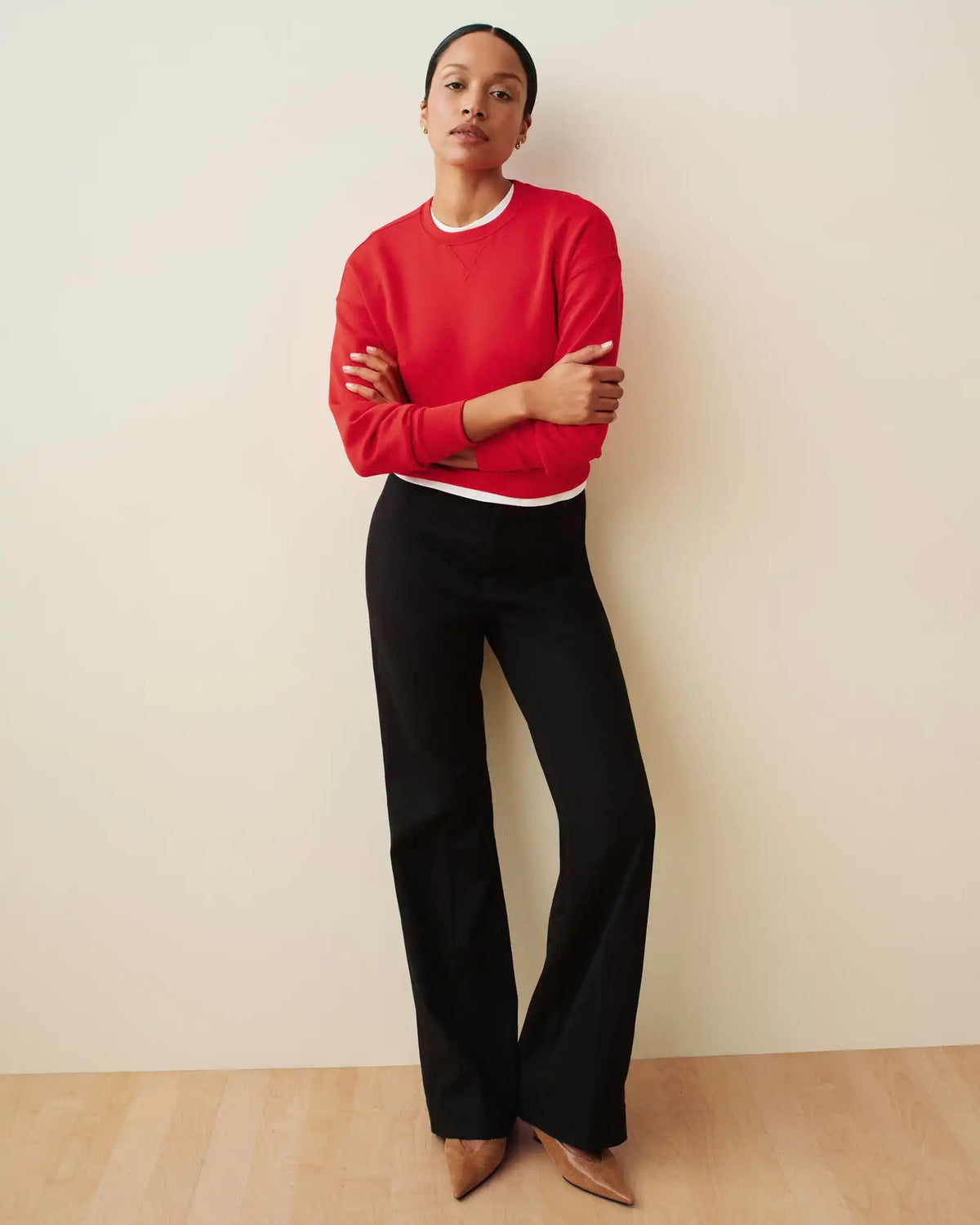 SPANXsupersmooth® Stretch Twill Easy Flare Pant | Classic Black