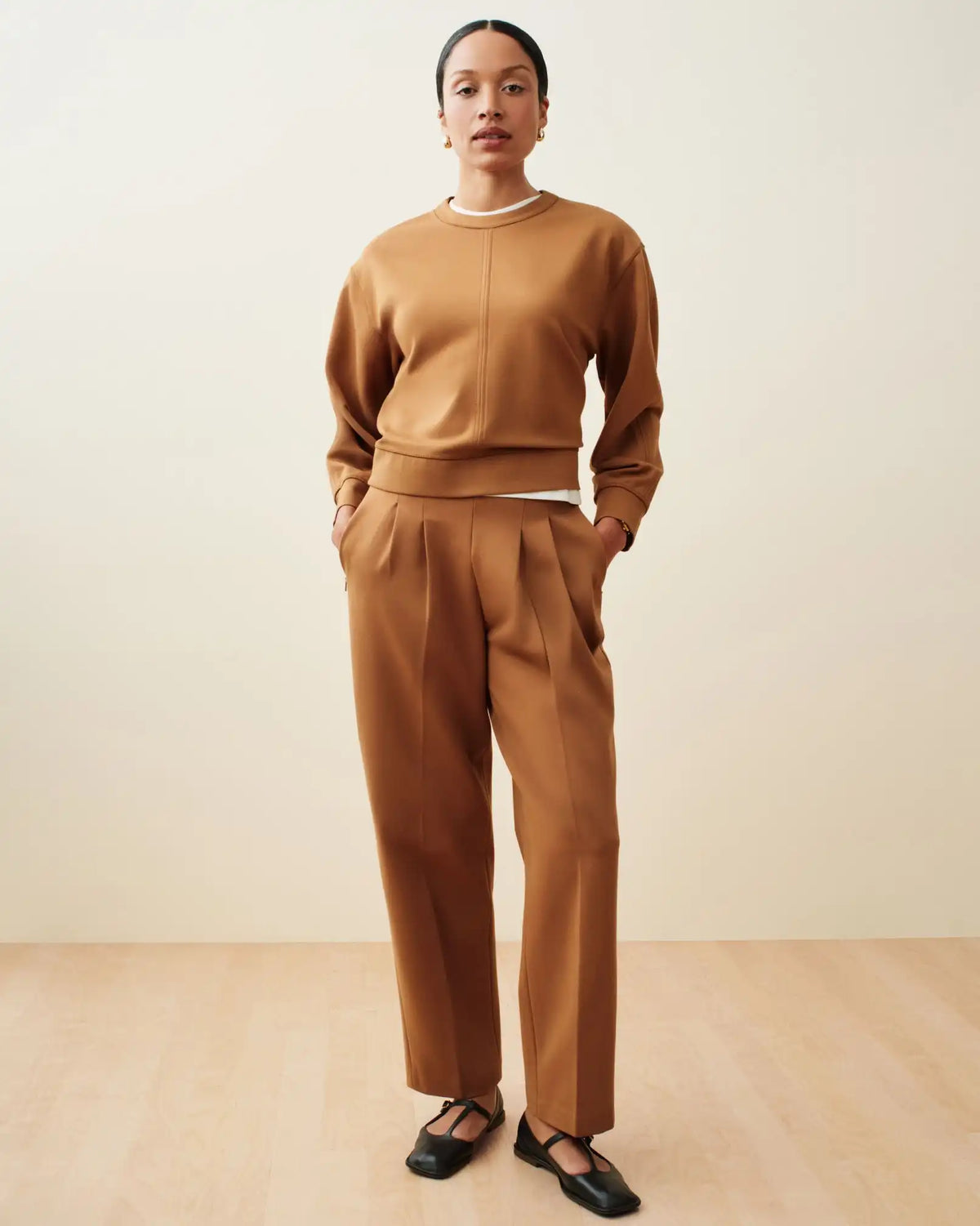 SPANX® Ponte Pleated Tapered Pant