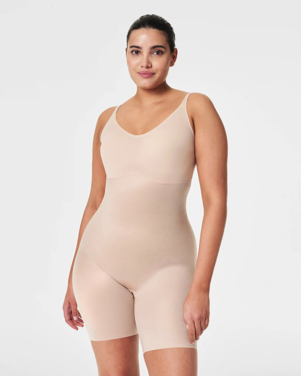 SPANXshape® Invisible Mid-Thigh Bodysuit | Champagne Beige
