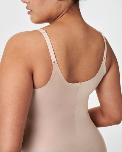 SPANXshape® Invisible Mid-Thigh Bodysuit | Champagne Beige