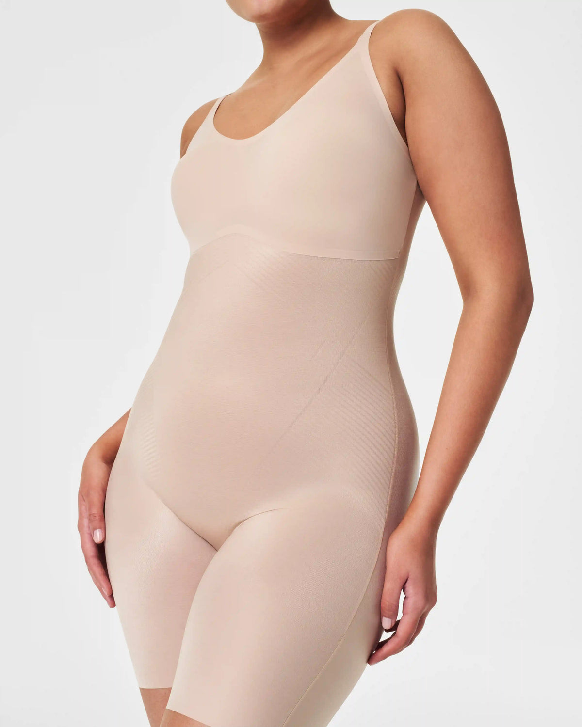 SPANXshape® Invisible Mid-Thigh Bodysuit | Champagne Beige