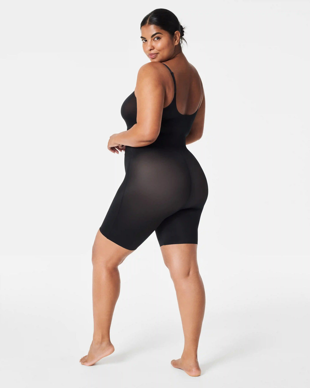 SPANXshape® Invisible Mid-Thigh Bodysuit | Very Black