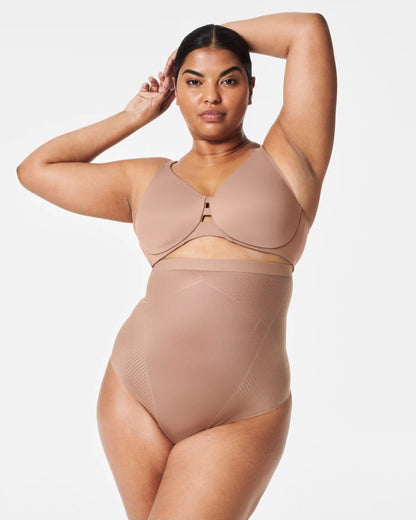 SPANXshape® Invisible High-Waisted Thong | Cafe Au Lait