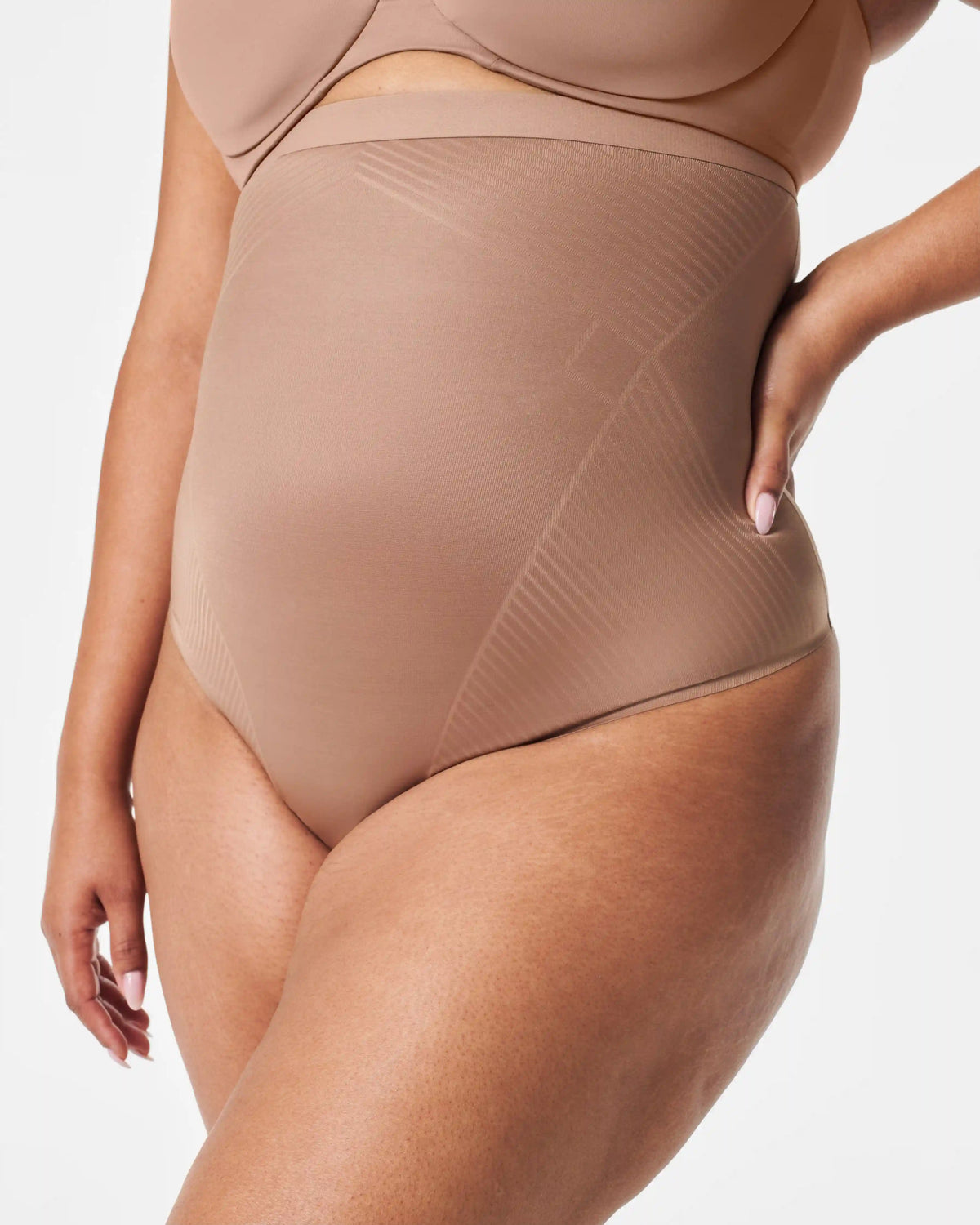 SPANXshape® Invisible High-Waisted Thong | Cafe Au Lait