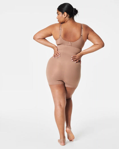 SPANXsculpt® Seamless Power High-Waisted Shorty | Cafe Au Lait