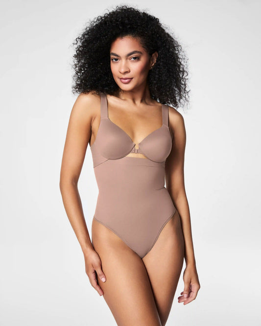 SPANXsculpt® Seamless Power High-Waisted Thong | Cafe Au Lait