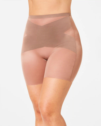 SPANXshape® Skinny Britches® Mid-Thigh Short | Champagne Beige