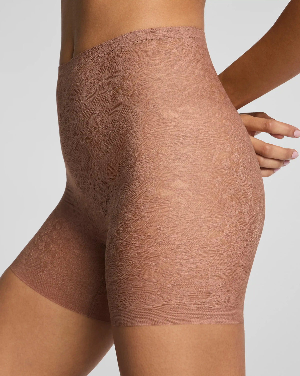 SPANXsupersmooth® Day to Date Night Lace Girlshort | Cinnamon