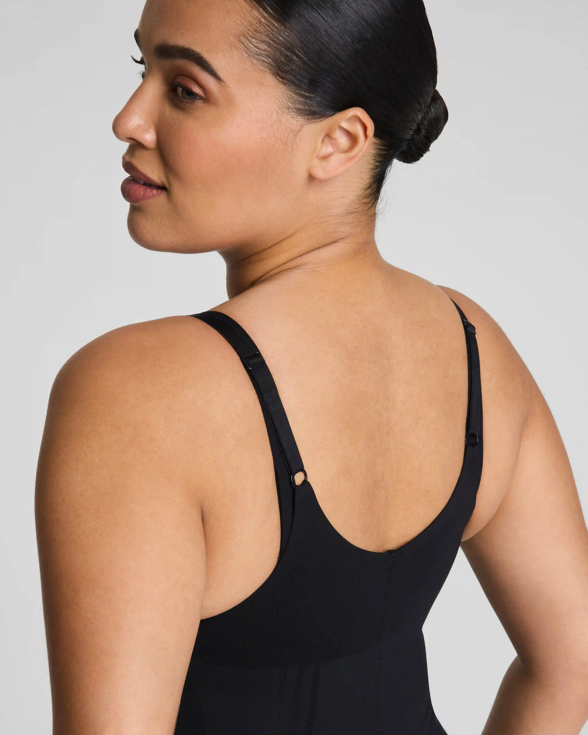 SPANXsculpt® GoFigure Open-Bust Mid-Thigh Bodysuit | Very Black