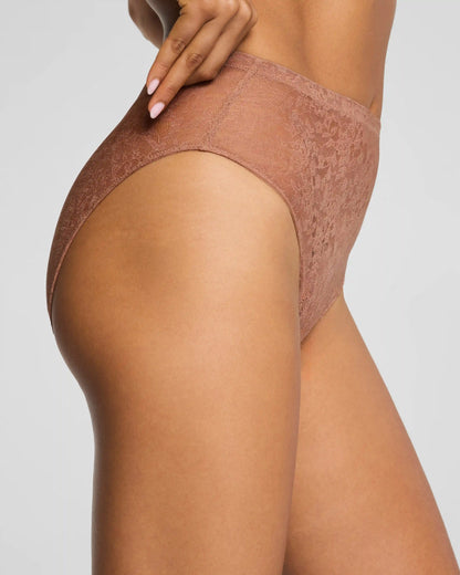SPANXsupersmooth® Day to Date Night Lace Hi-Leg Brief | Cinnamon