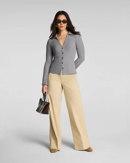 SPANXsupersmooth® Stretch Twill Wide Leg Pant