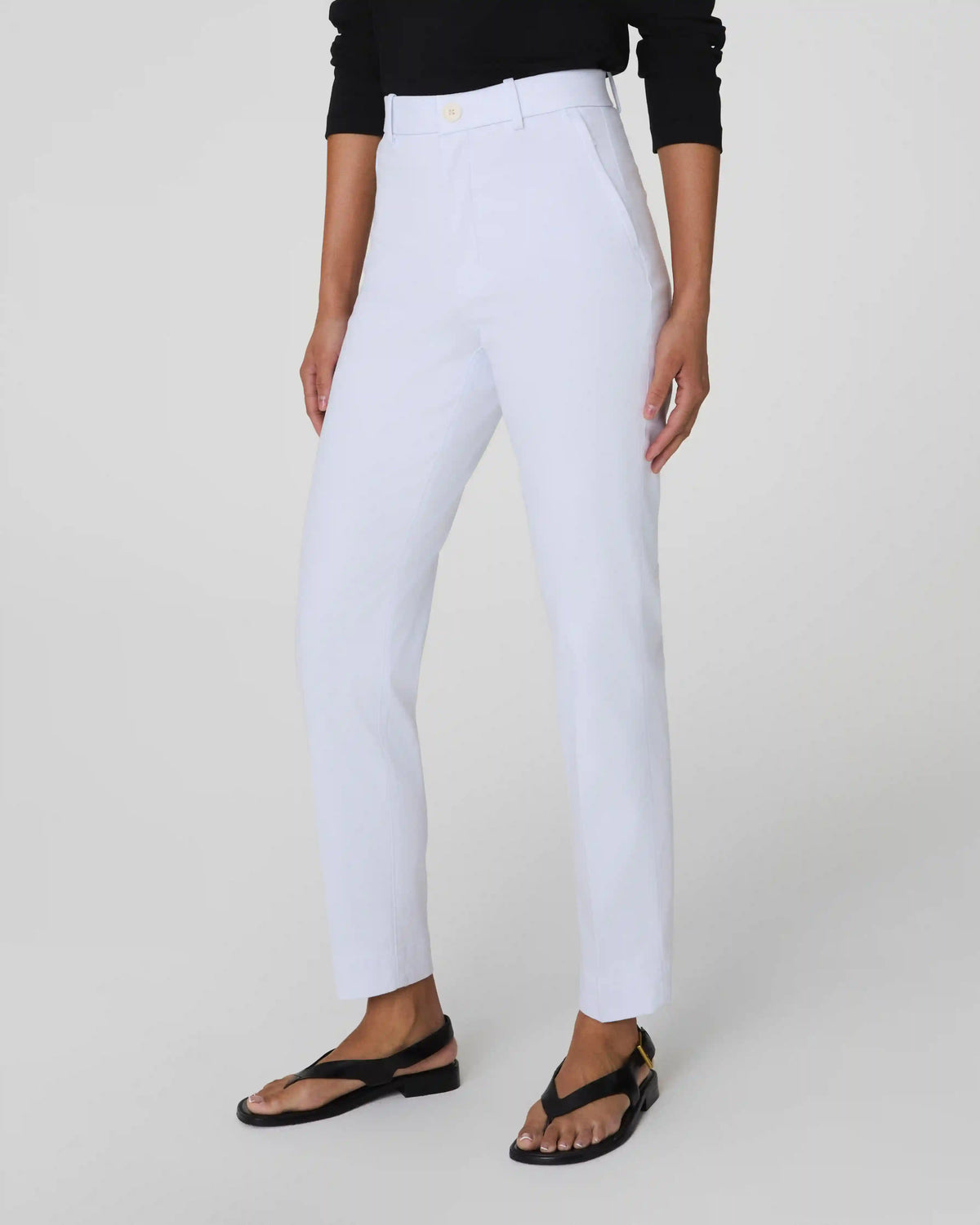 SPANXsupersmooth® Stretch Twill Slim Straight Pant | Classic White