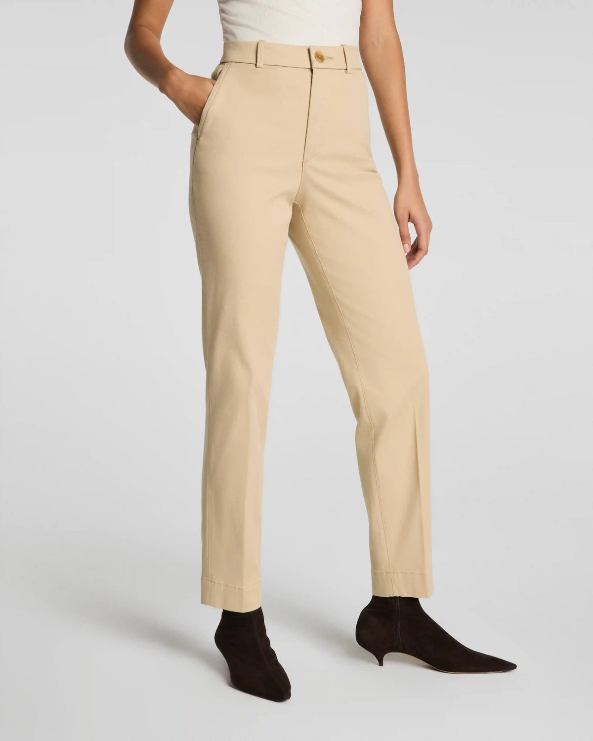 SPANXsupersmooth® Stretch Twill Slim Straight Pant | Sandbar