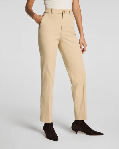 SPANXsupersmooth® Stretch Twill Slim Straight Pant | Sandbar