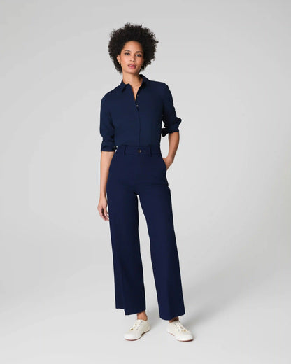SPANXsupersmooth® Stretch Twill Cropped Wide Leg Pant