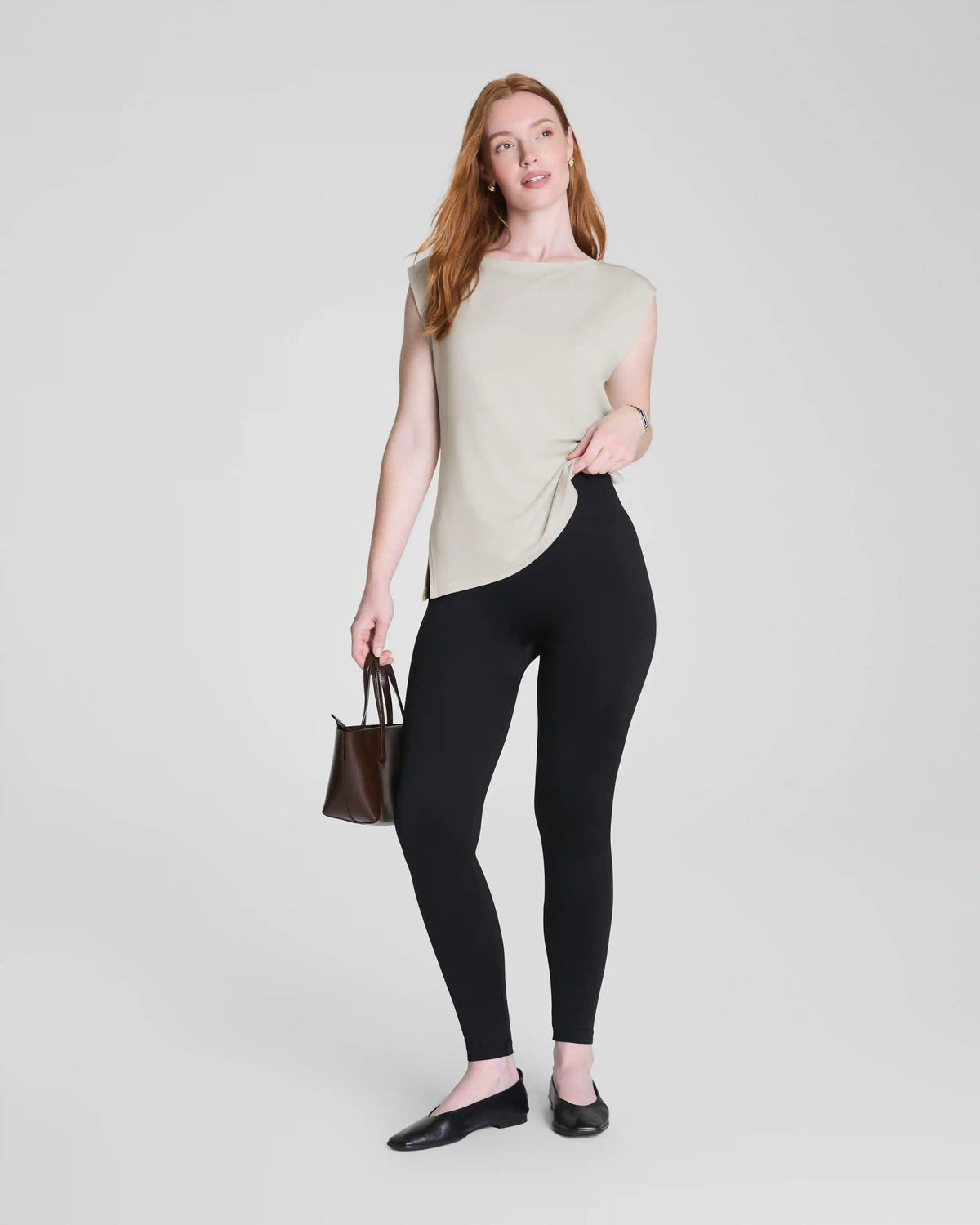 SPANXshape® Ribbed Knit Legging | Classic Black