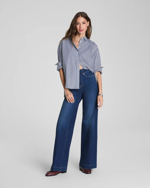 SPANXshape® EveryWear Pull-On Wide Leg Jeans | Poseidon