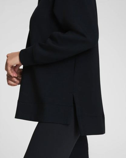 SPANX AirEssentials® Brushed Half Zip Tunic | Very Black