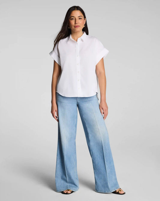SPANXsupersmooth® Authentic 360 Lightweight Super Wide Leg Jeans | Seaside Blue