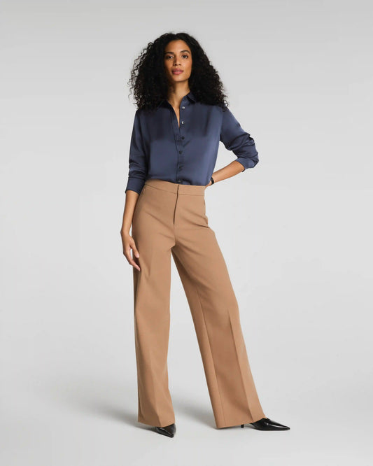 SPANXsupersmooth® WellSuited 360 Wide Leg Pant | Camel Heather