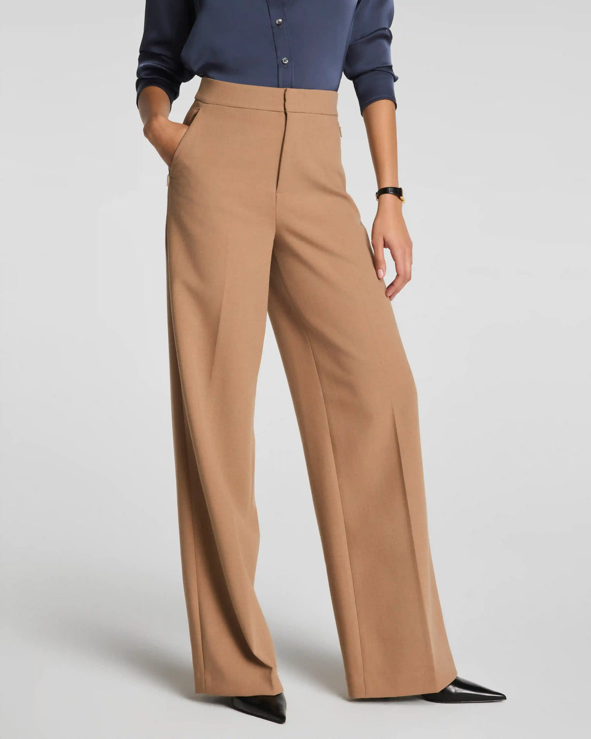 SPANXsupersmooth® WellSuited 360 Wide Leg Pant | Camel Heather