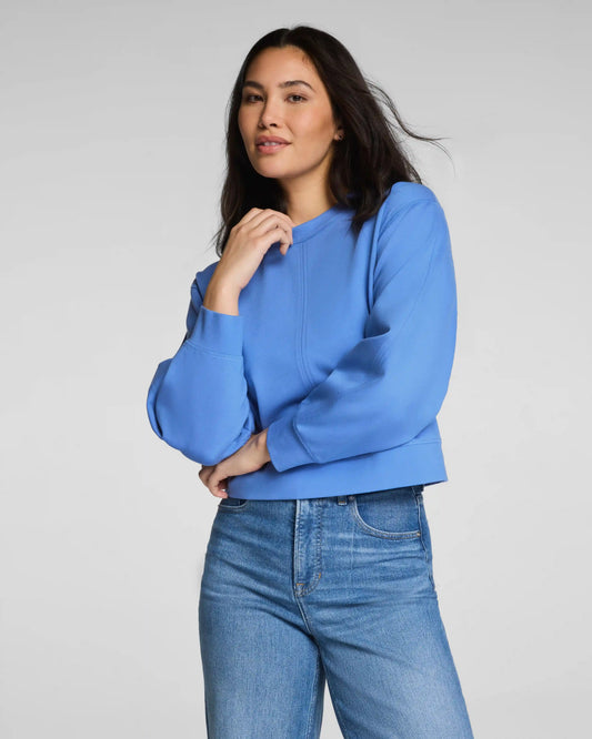 SPANX® Ponte Crewneck Long Sleeve Top | Aster