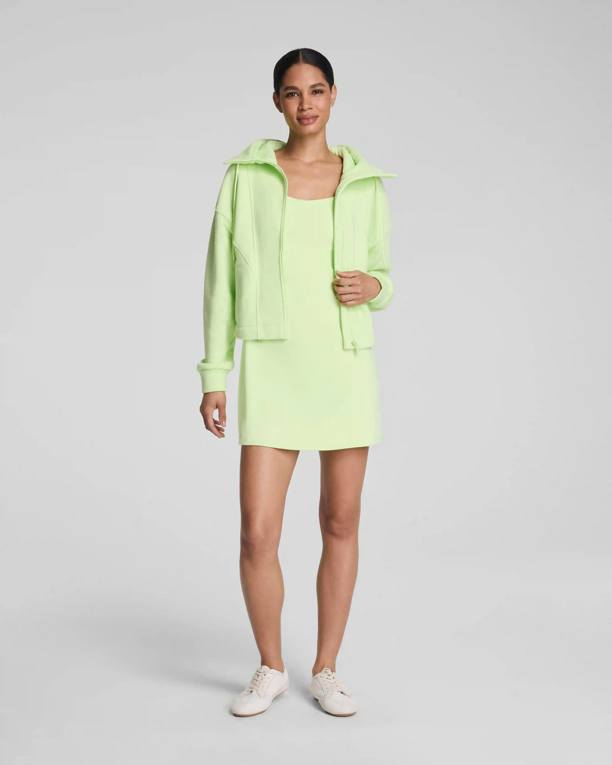 SPANX® BoostUp Cotton Fleece Full Zip Hoodie | Zest