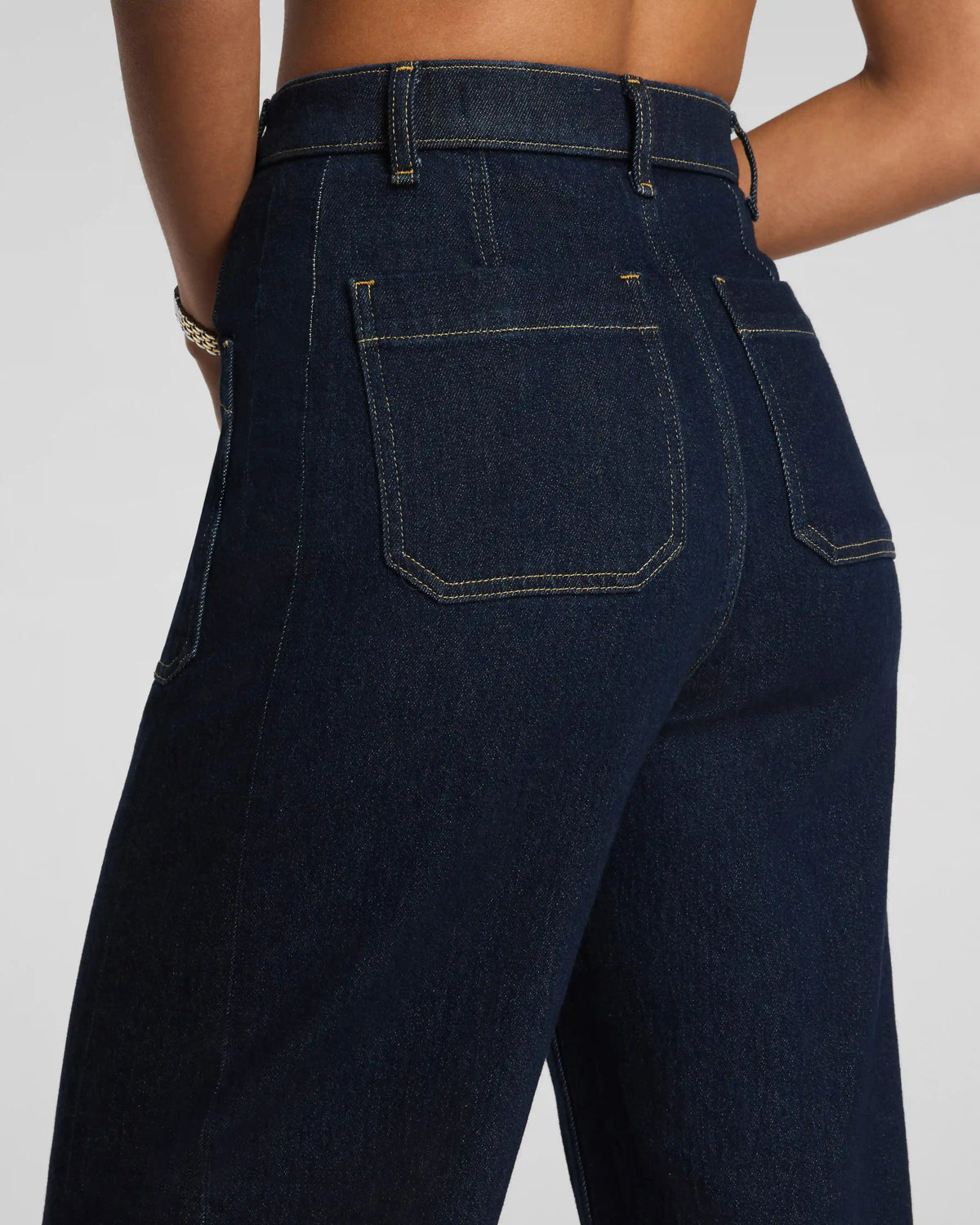 SPANXshape® Authentic 360 Utility Barrel Leg Jeans | Marina