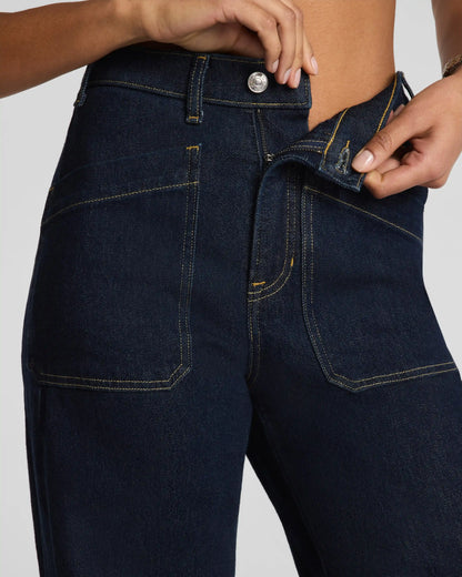 SPANXshape® Authentic 360 Utility Barrel Leg Jeans | Marina