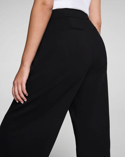 SPANX® Ponte Pleated Tapered Pant | Classic Black