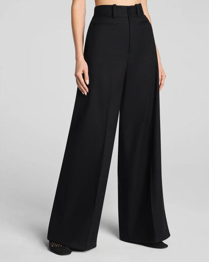 SPANX® EasyBreezy Cotton Linen Super Wide Leg Pant | Classic Black