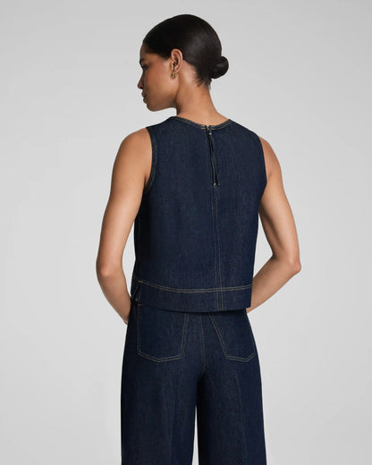 SPANX® Lightweight Denim Shell Tank | Deep Sea