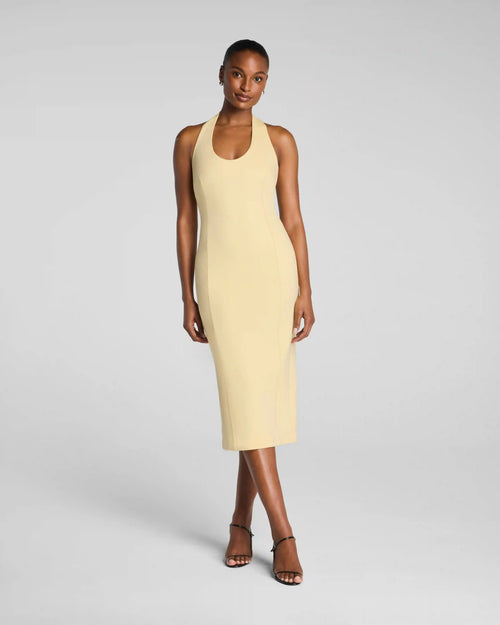 SPANXshape® Ponte Halter Midi Dress | Sunbeam