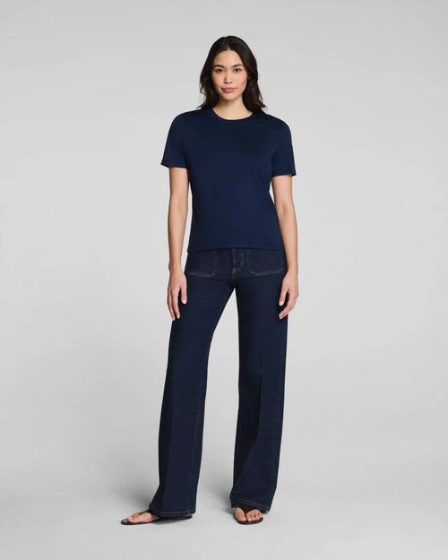 SPANXshape® Authentic 360 Mid-Rise Easy Flare Jeans with Patch Pockets