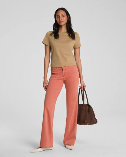 SPANXshape® Authentic 360 Easy Flare Jeans with Patch Pockets