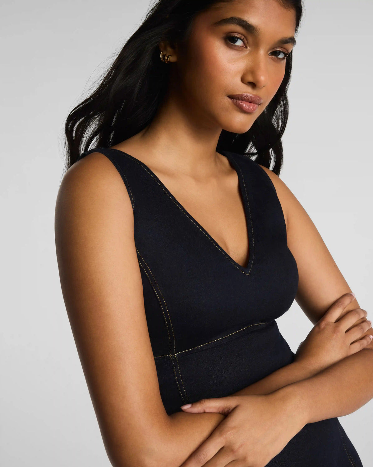 SPANX® Denim Midi Dress | Rinse