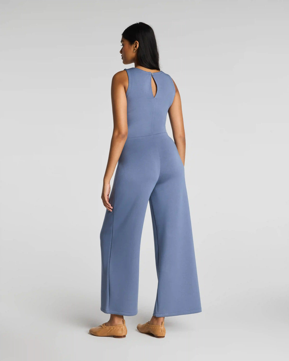 SPANX AirEssentials® Draped Sleeveless Jumpsuit | Rain
