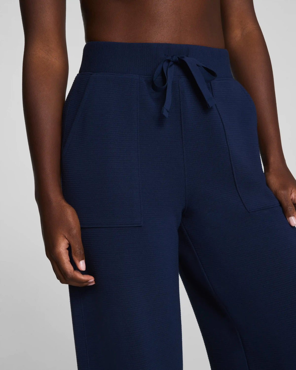 SPANX AirEssentials® French Rib Wide Leg Pant | Timeless Navy
