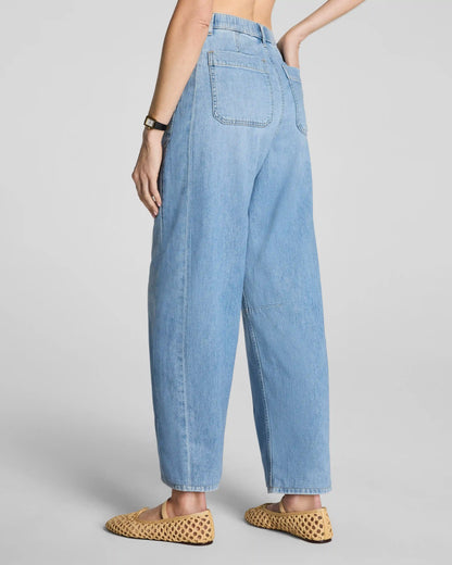 SPANXsupersmooth® Authentic 360 Lightweight Utility Barrel Leg Jeans | Seaside Blue