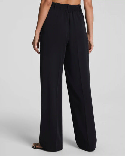 SPANX® CarryOn Pleated Wide Leg Pant | Classic Black
