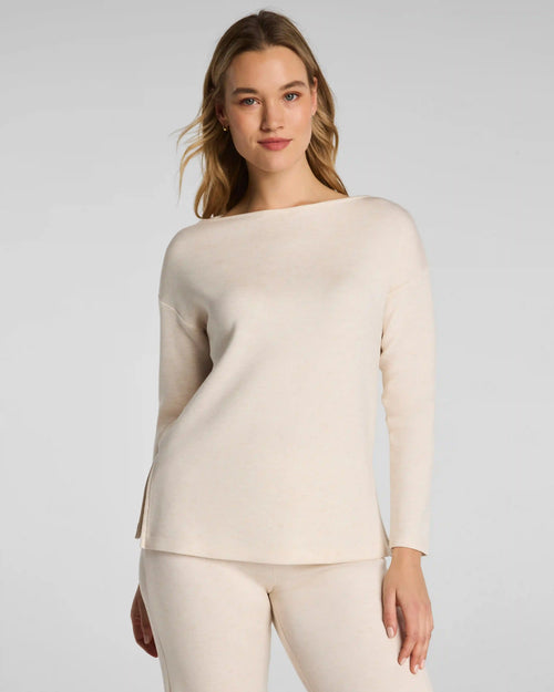 SPANX AirEssentials® Boatneck Tunic | Oatmeal Heather
