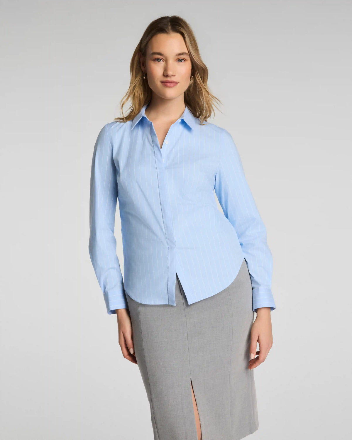 SPANX® Poplin No-Gape Tailored Button Down